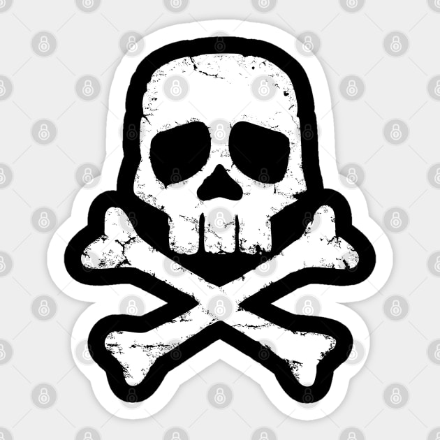 Captain Harlock's Jolly Roger Sticker by FbsArts